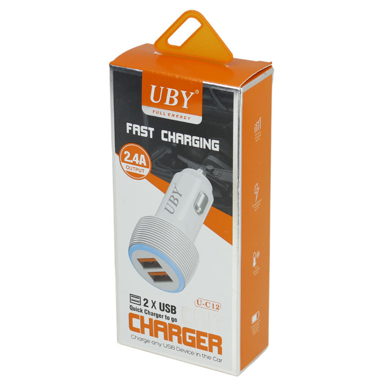 شارژر فندکی برند یو بی وای uby کابل میکرو