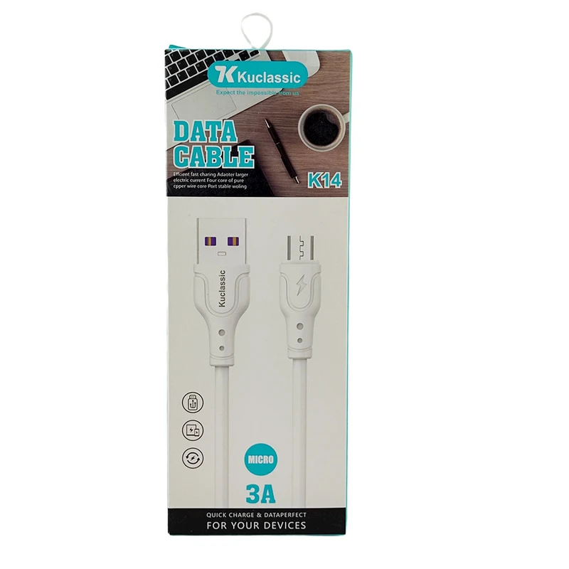 کابل تبدیل USB به microUSB کوکلاسیک مدل K14 طول 1 متر