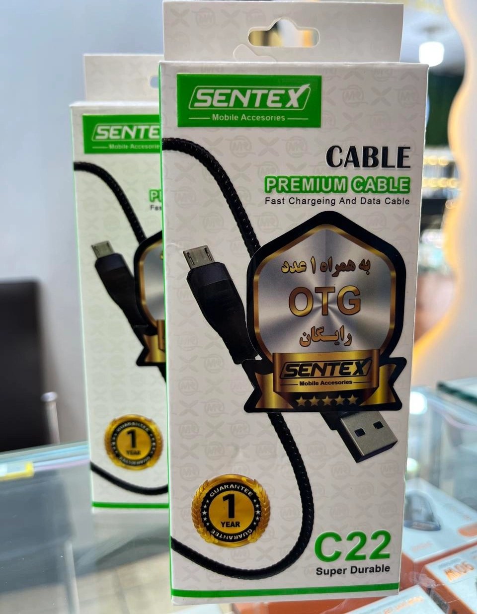 کابل شارژر میکرو سنتکس مدل C22 به همراه او تی جی رایگان